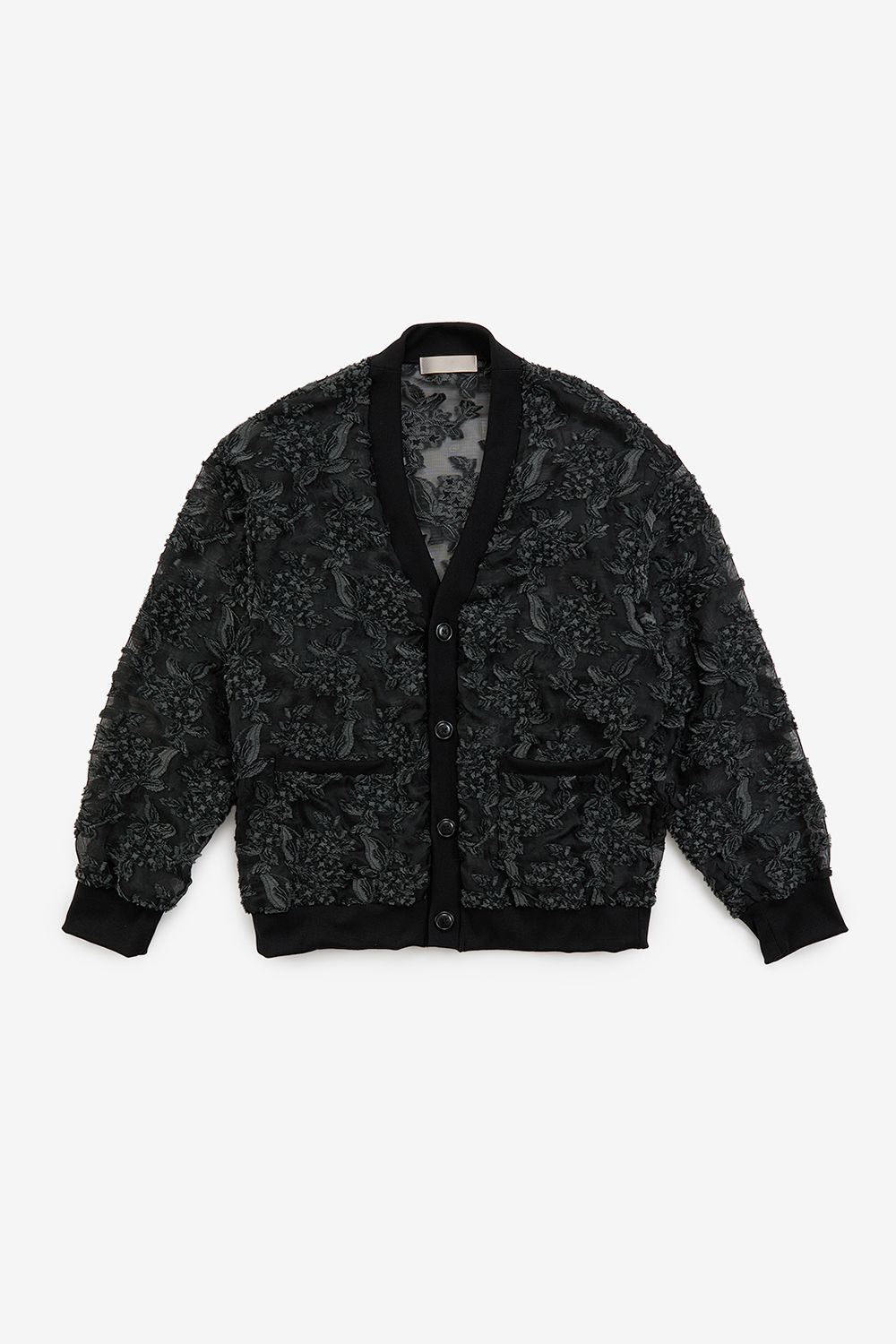 Mesh jaquard cardigan / メッシュ ジャガード カーディガン