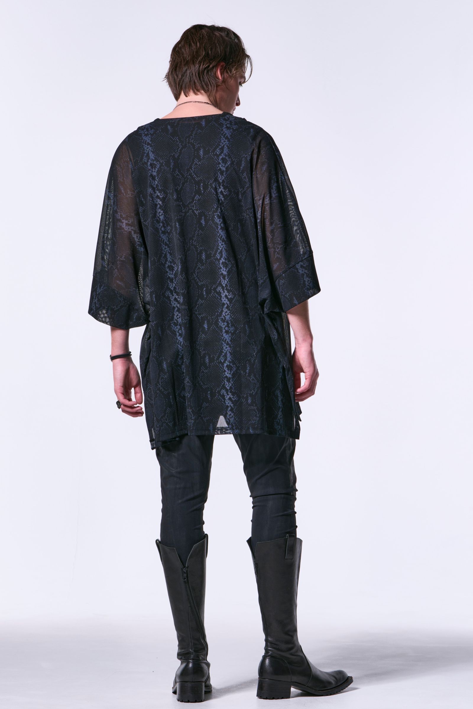 Python Mesh Dolman T-Shirt / パイソンメッシュ ドルマンスリーブTシャツ