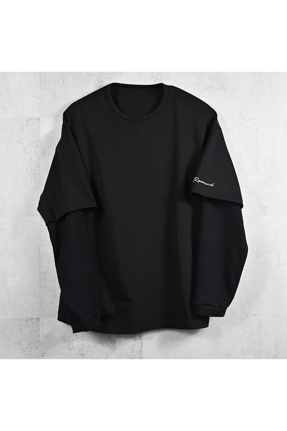 FAKE LAYERED WAFFLE LONG SLEEVE / フェイクレイヤード ワッフル ロングスリーブ