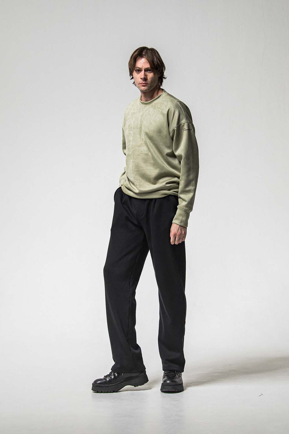 VELOURS FLEECE WIDE TUCK PANTS / ベロア フリース ワイド タックパンツ