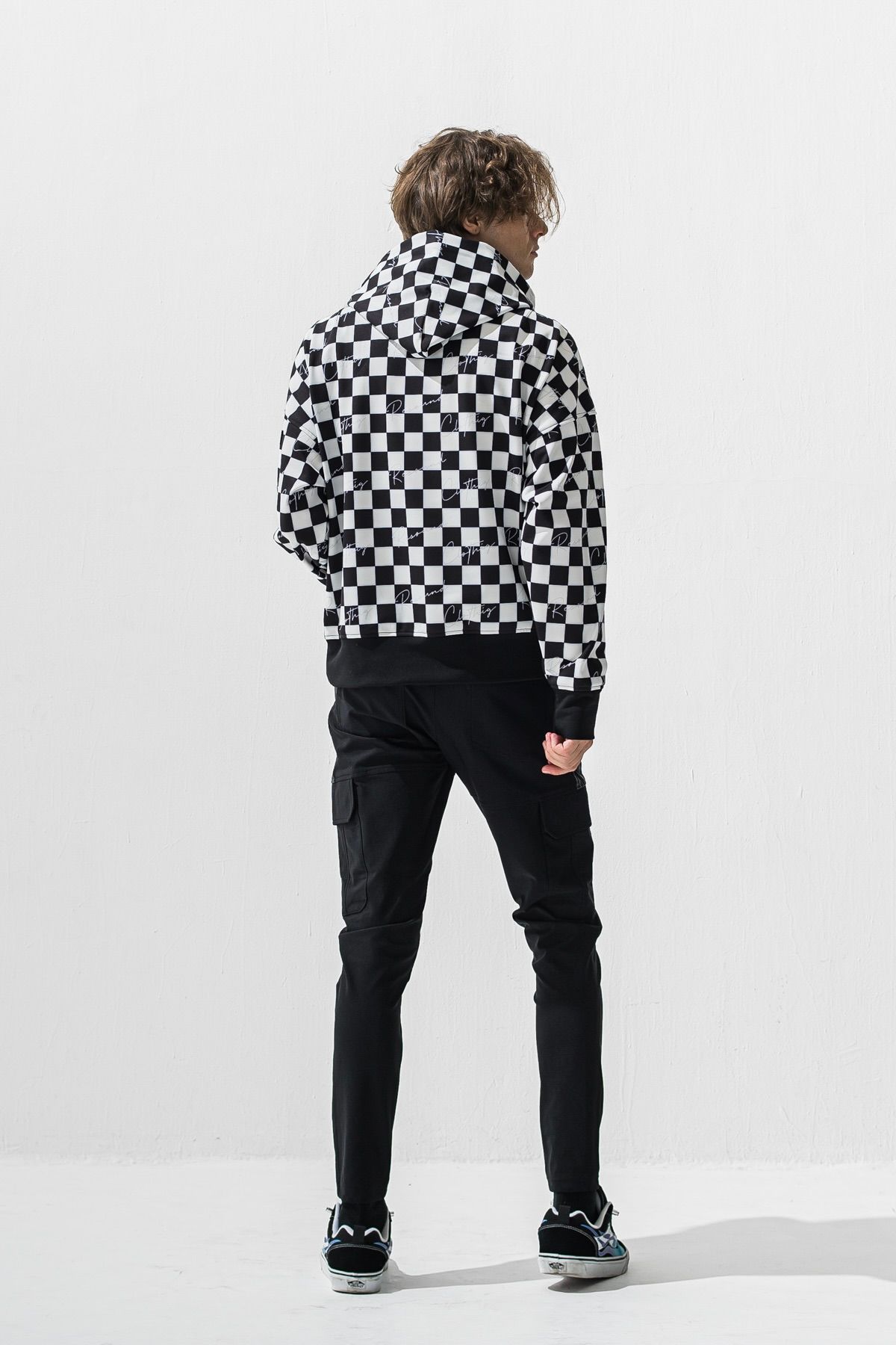 CHECKER FLAG FLEECE HOODIE / チェッカーフラッグフリースフーディ