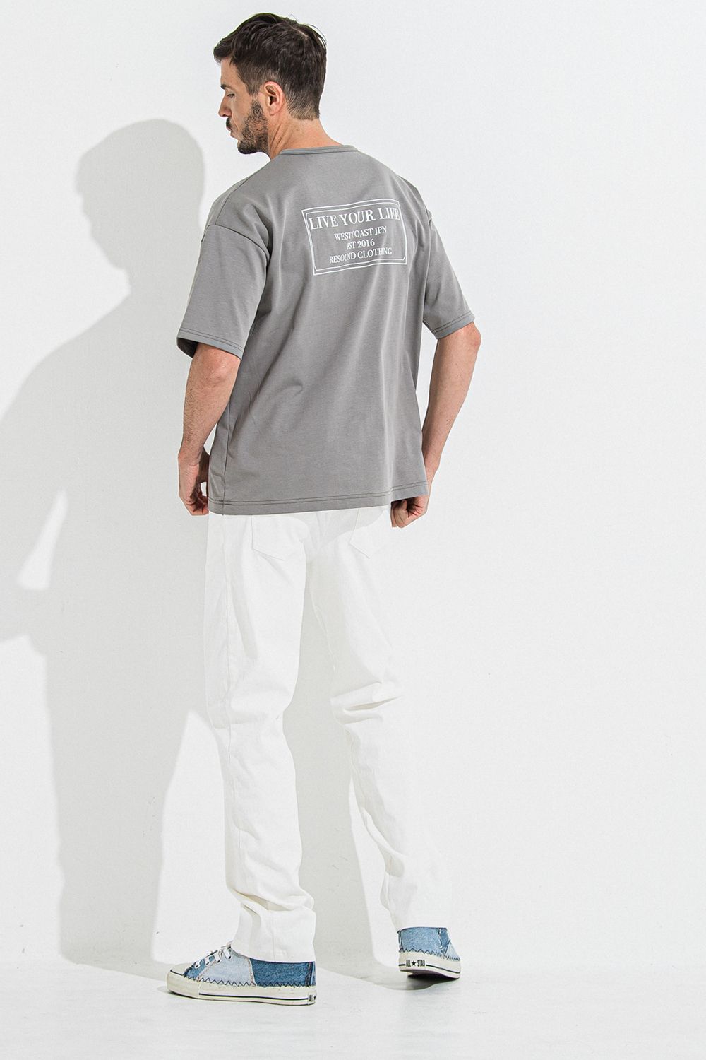 DENIM JERSEY WIDE PT / デニム ジャージ ワイド パンツ