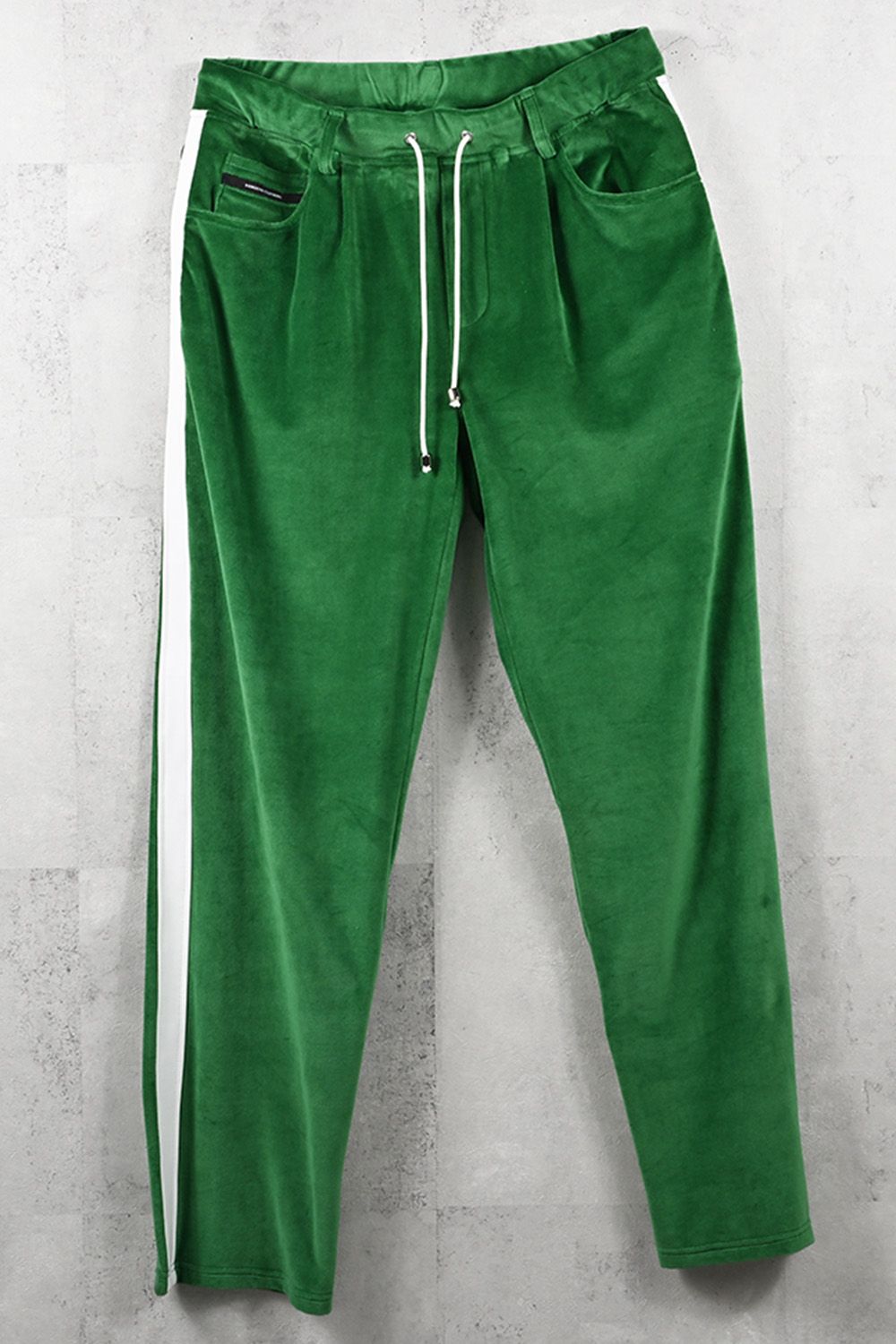 VELOUR SEMI WIDE TUCK PANTS / ベロア セミワイド ワイド タック パンツ