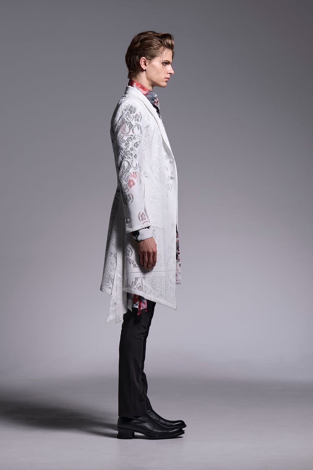 CROSS-Lace Flare Jacket / クロスレース フレアジャケット