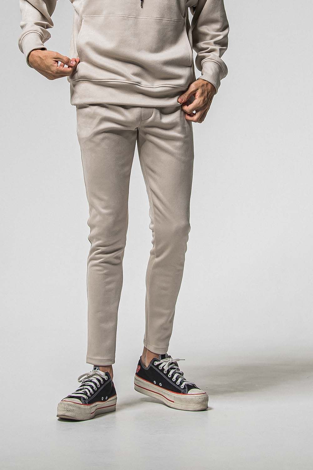 CHRIS EASY SUEDE TUCK PANTS / クリス イージー スウェード タックパンツ