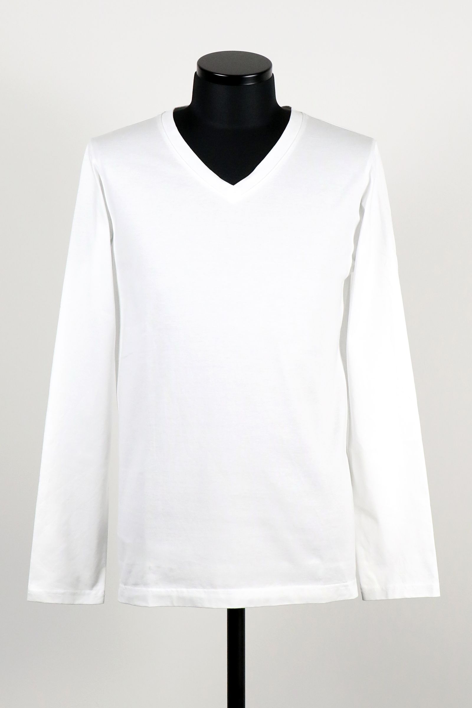 cantate 23ss Moc Neck L/S Shirt ホワイト メンズ