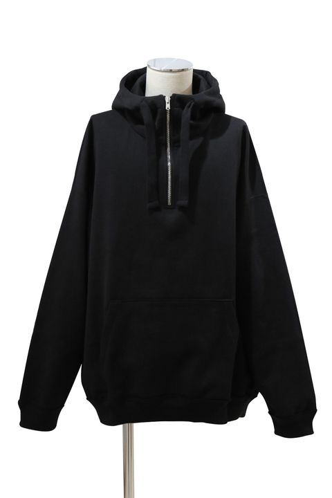ORGANIC COTTON HEAVY FLEECE QUATER ZIP PARKA / オーガニックコットン ヘビー フリース クォーター ジップ パーカ