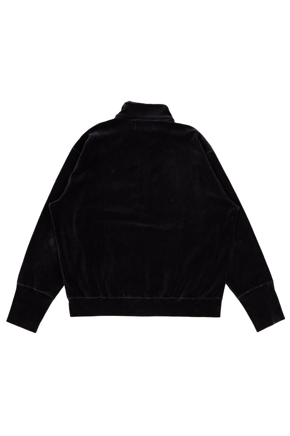 D464/Plantation ベロアジャケット ギャザー加工 製品染め M 黒