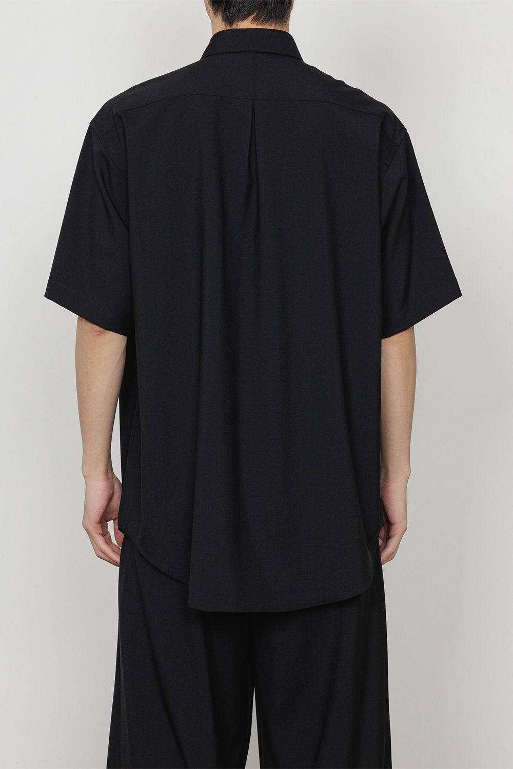 ORGANIC WOOL 2/80 TROPICAL COMFORT FIT S/S SHIRT / オーガニック ウール トロピカル コンフォートフィット ショートスリーブ シャツ