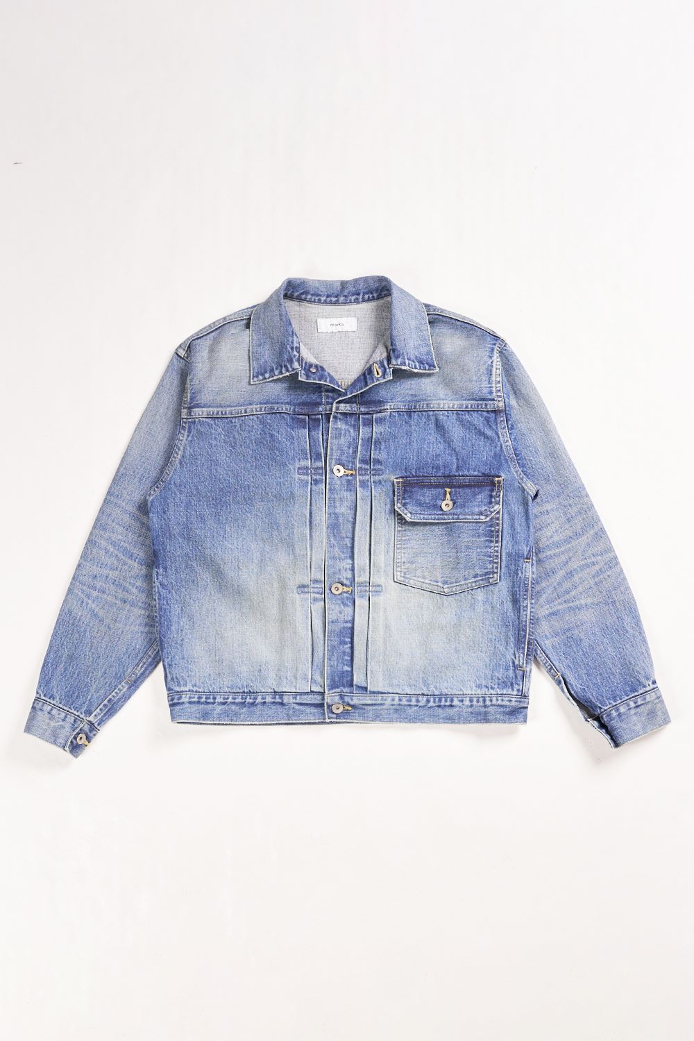 ORGANIC COTTON 13.5oz SELVEDGE DENIM TYPE-1 JACKET / オーガニックコットン 13.5オンス セルビッジデニム タイプ1 ジャケット