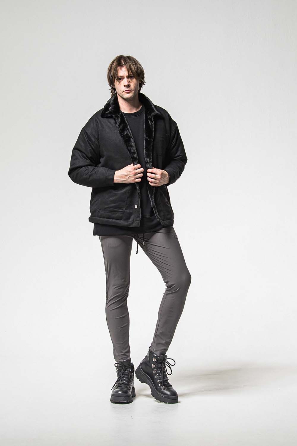 LEATHER LINE TRUCK PT / レザー ライン トラックパンツ