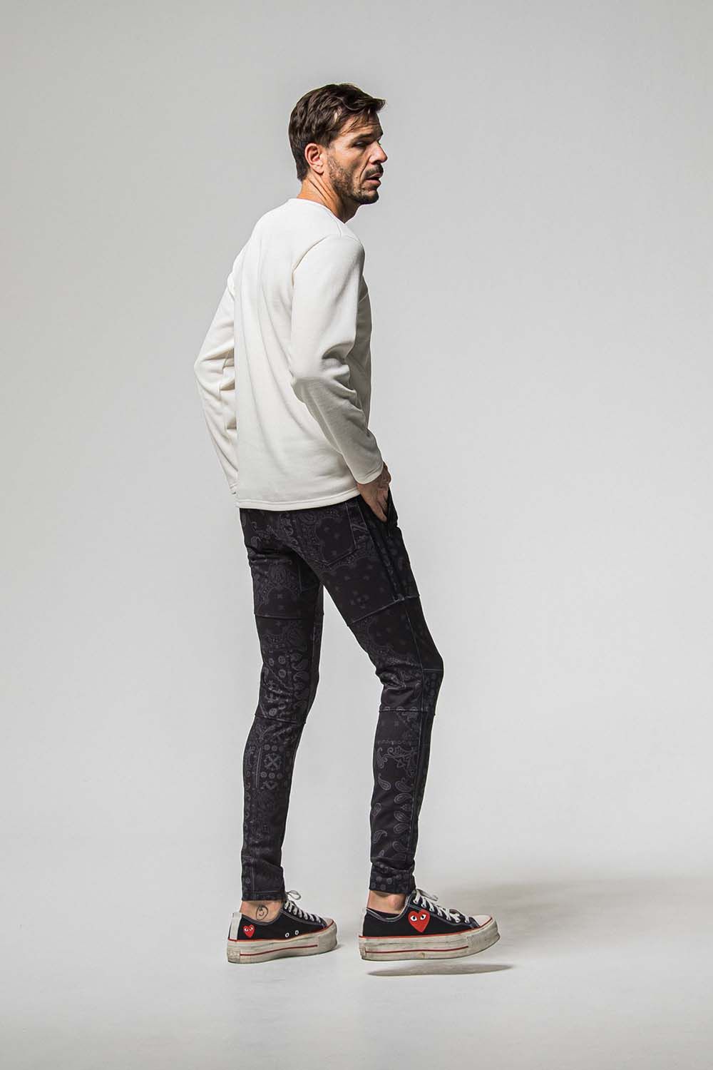 VELOURS FLEECE THERMAL HENRY / ベロア フリース サーマル ヘンリーネック