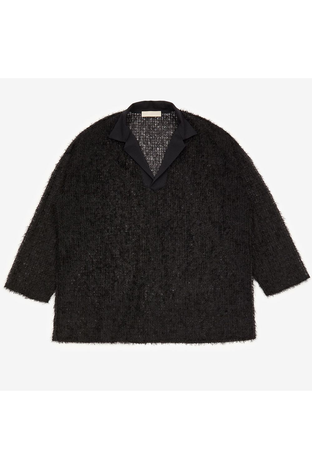 Lace skipper collar SH / レース スキッパー カラー シャツ