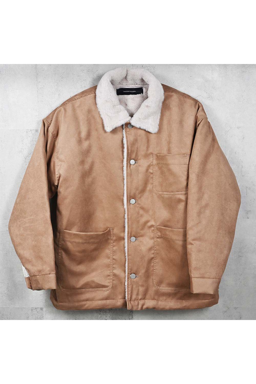 SUEDE FUR COVER ALL / スウェード ファー カバーオール