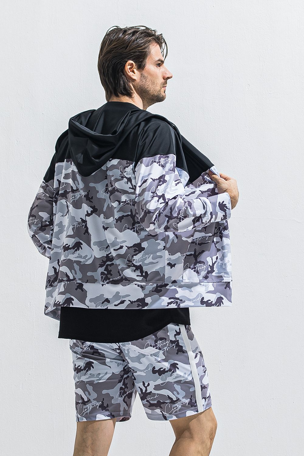 RUSH OVER ZIPUP HOODIE / オーバーサイズ ジップアップ ラッシュパーカー