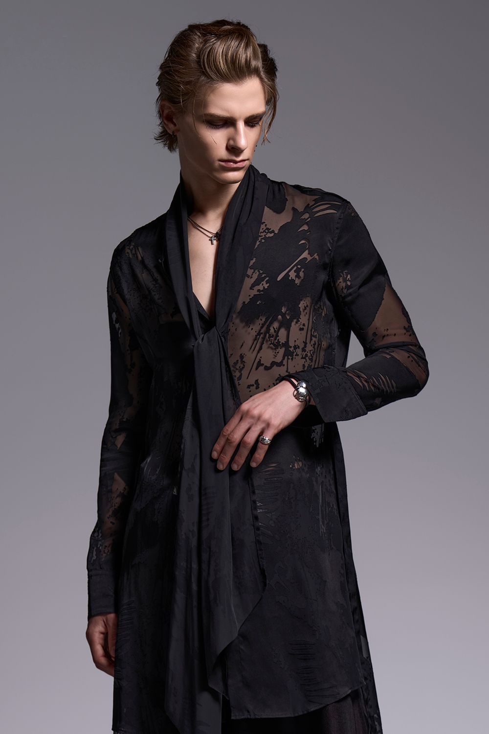 Shadow Butterfly Opal Stole Flare Shirt / シャドウバタフライ オパール ストールフレアシャツ