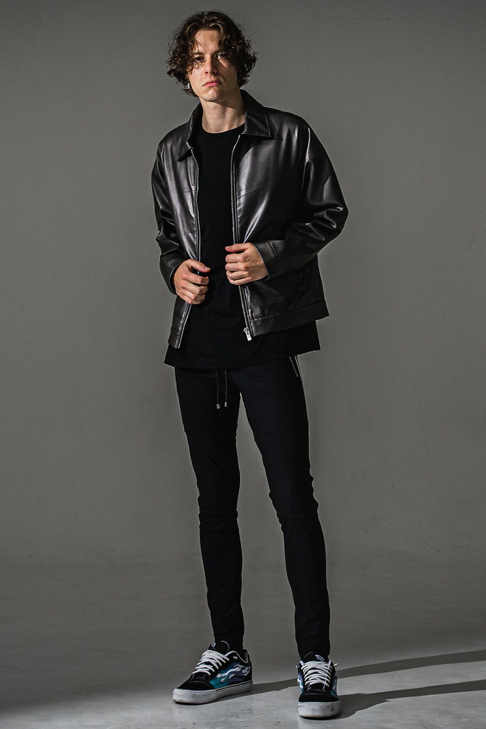 LEATHER SP JACKET / エコレザー スポーツマン ジャケット