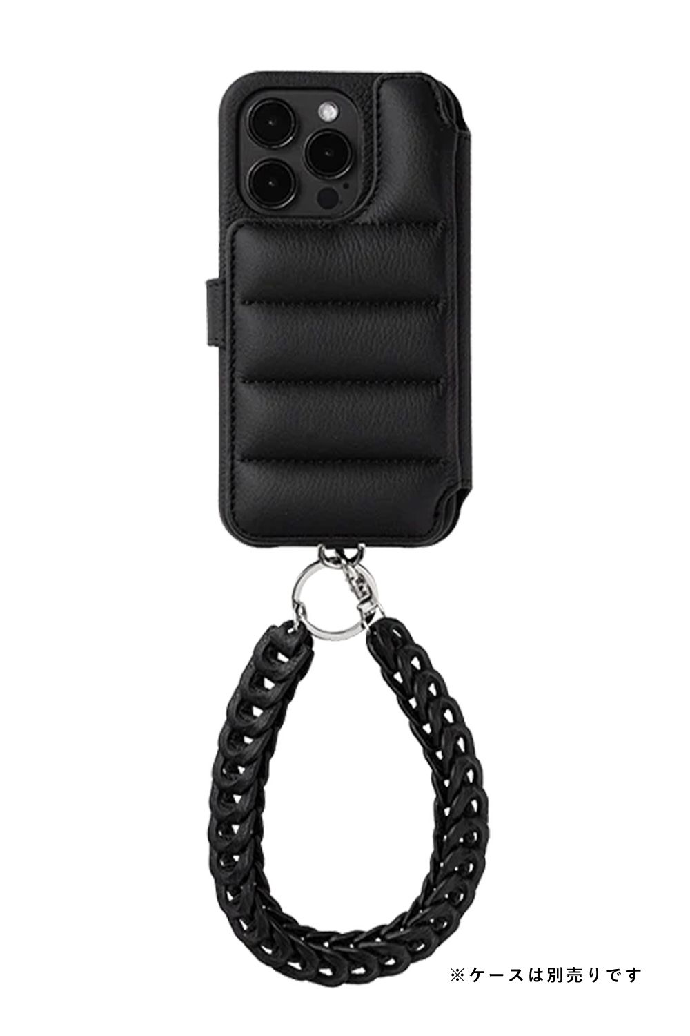 Hand STRAP Symbole  / シンボルチェーン レザーハンドストラップ｜ブラック