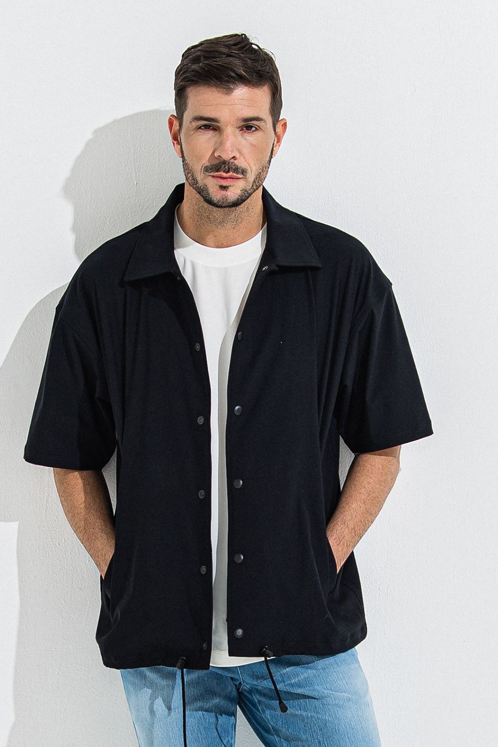 NYLON HALF COACH JACKET / ナイロン ハーフ コーチジャケット