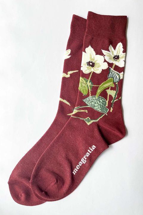 Flower jacquard socks / フラワー ジャガード ソックス