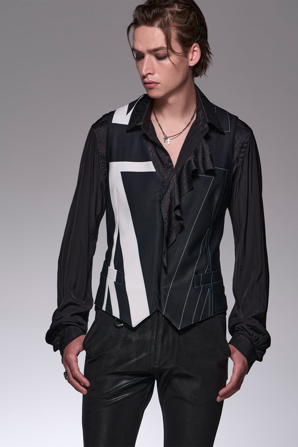 kiryuyrik - Union Jack Jersey Zip Vest / ユニオンジャック kiryuyrik - Union Jack Jersey Zip Vest / ユニオンジャック