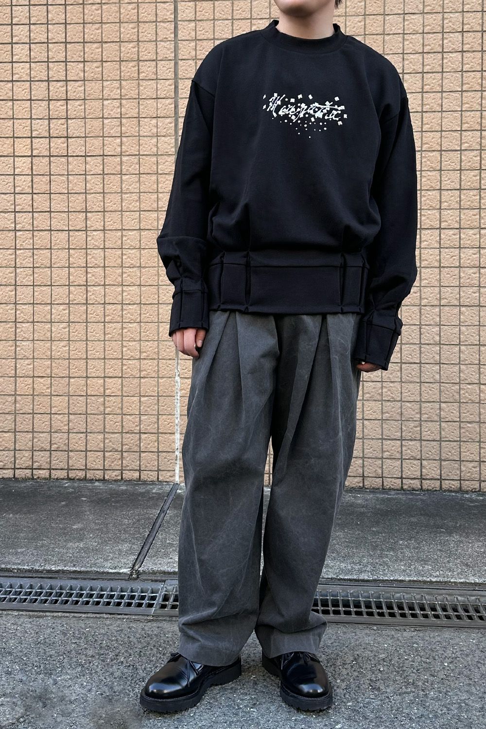 meagratia Lace tape denim BL Style①