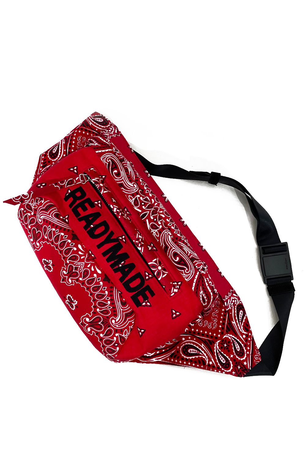 READYMADE - RED BANDANA BELT BAG(LOGO) | laid-back