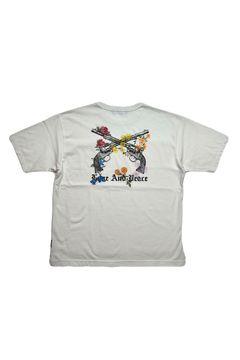 VIN/JER FLOWER/GUN / ヴィンテージ ジャージ Tシャツ フワラークロスガン
