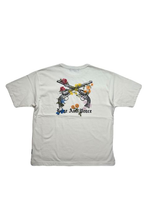 VIN/JER FLOWER/GUN / ヴィンテージ ジャージ Tシャツ フワラークロスガン