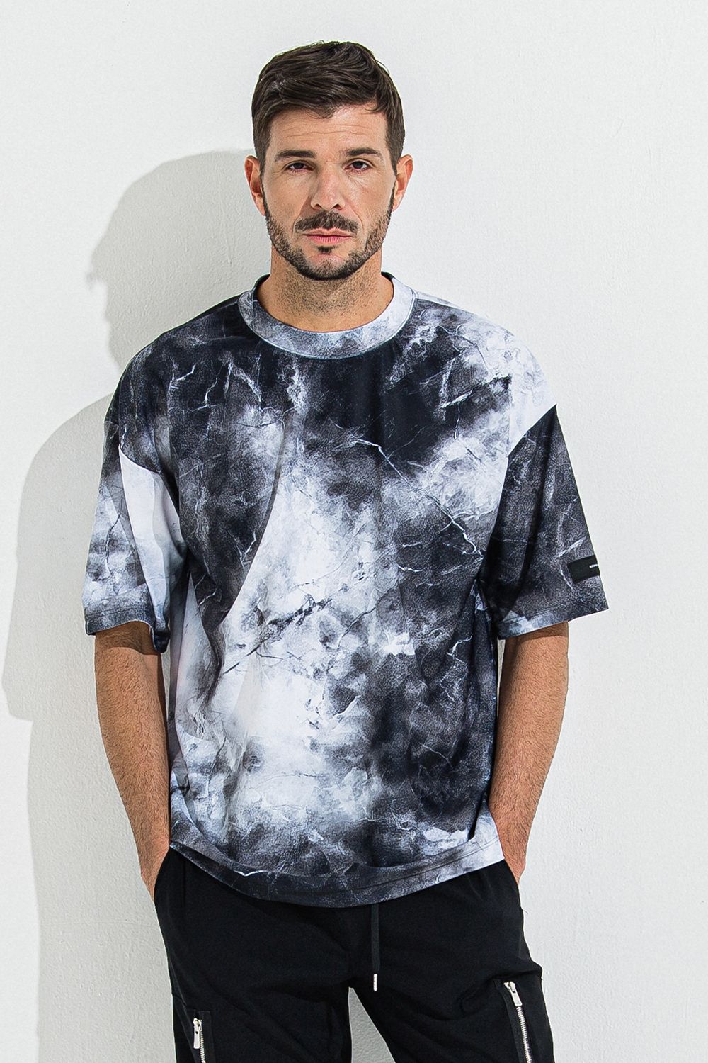 MARBLE RASH OVER T / マーブル オーバーサイズ ラッシュガード Tシャツ