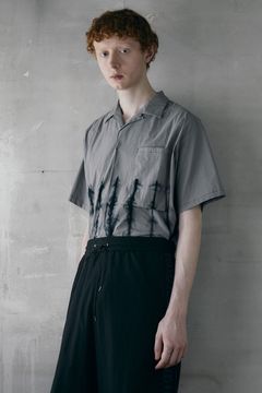 Hand-dyed open collar SH  / ハンドダイ オープンカラー シャツ