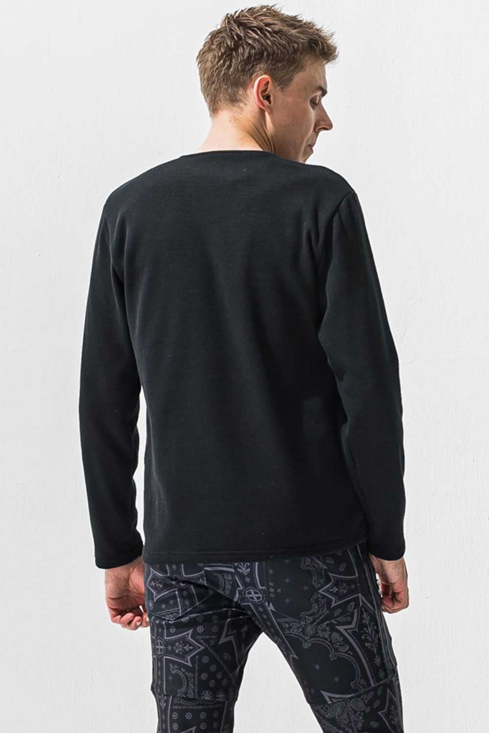 VELOURS FLEECE THERMAL HENRY / 裏起毛 ベロア フリース サーマル ヘンリーネック