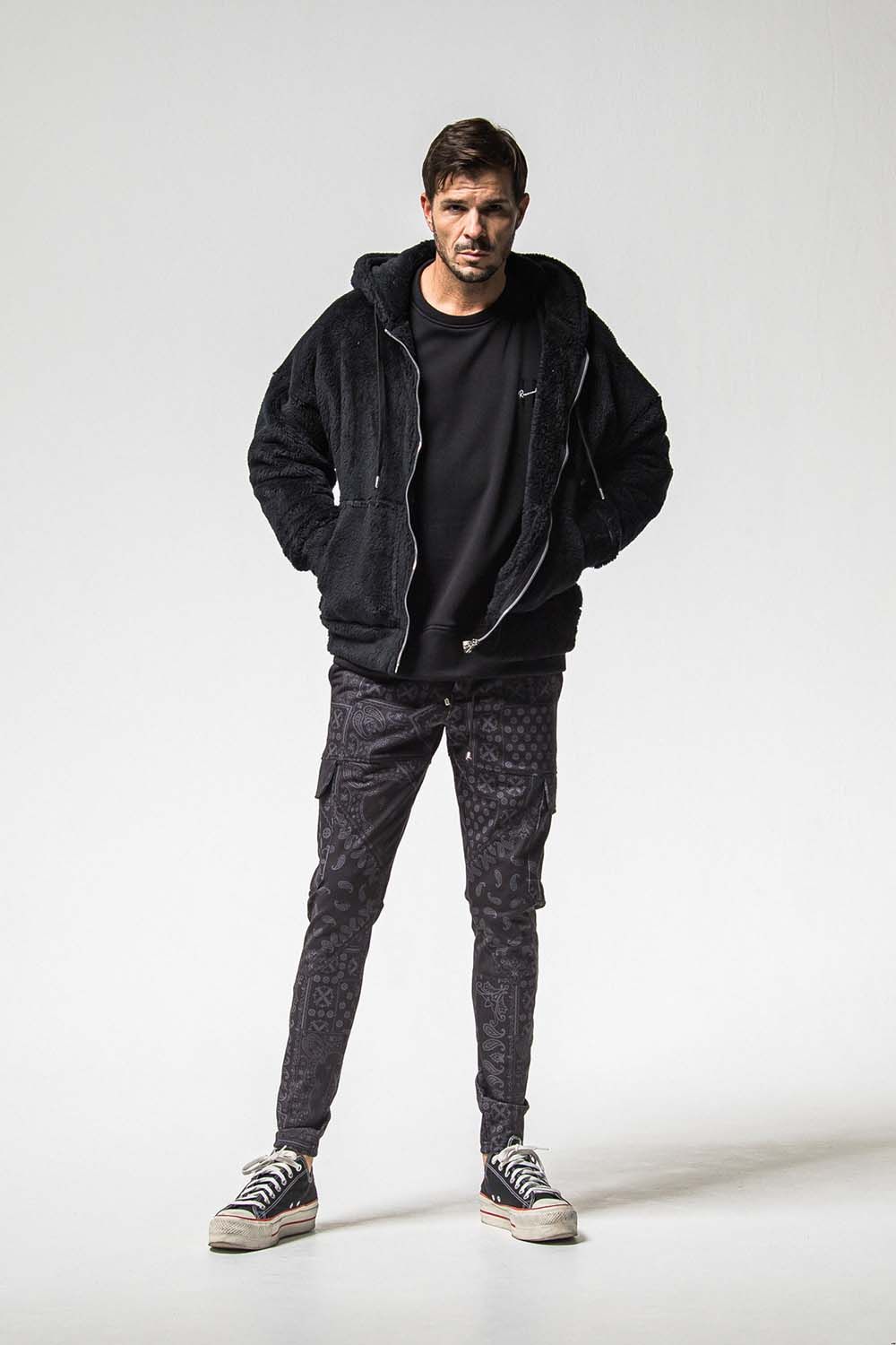 BOA ZIP LOOSE HOODIE / ボア ジップ ルーズ フーディ