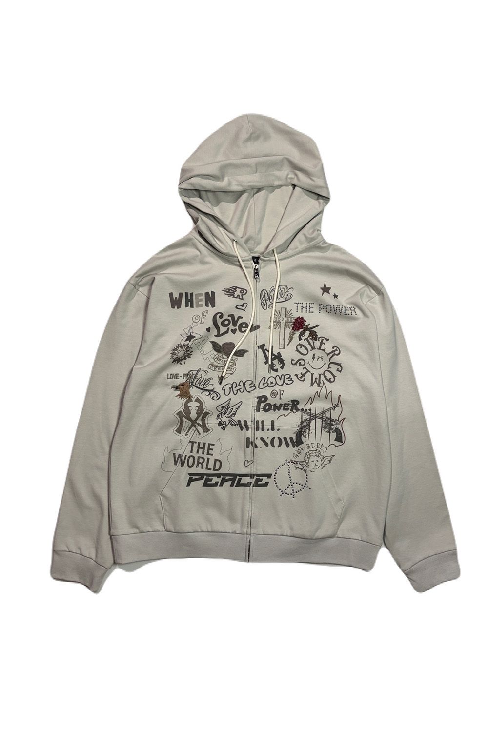 ST/JER HOOD INKJET / ストレッチジャージ フーディー インクジェットプリント