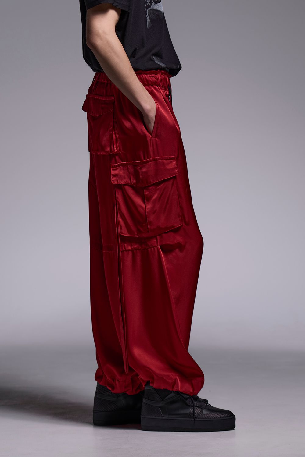 Satin Cargo Pants / サテン カーゴパンツ