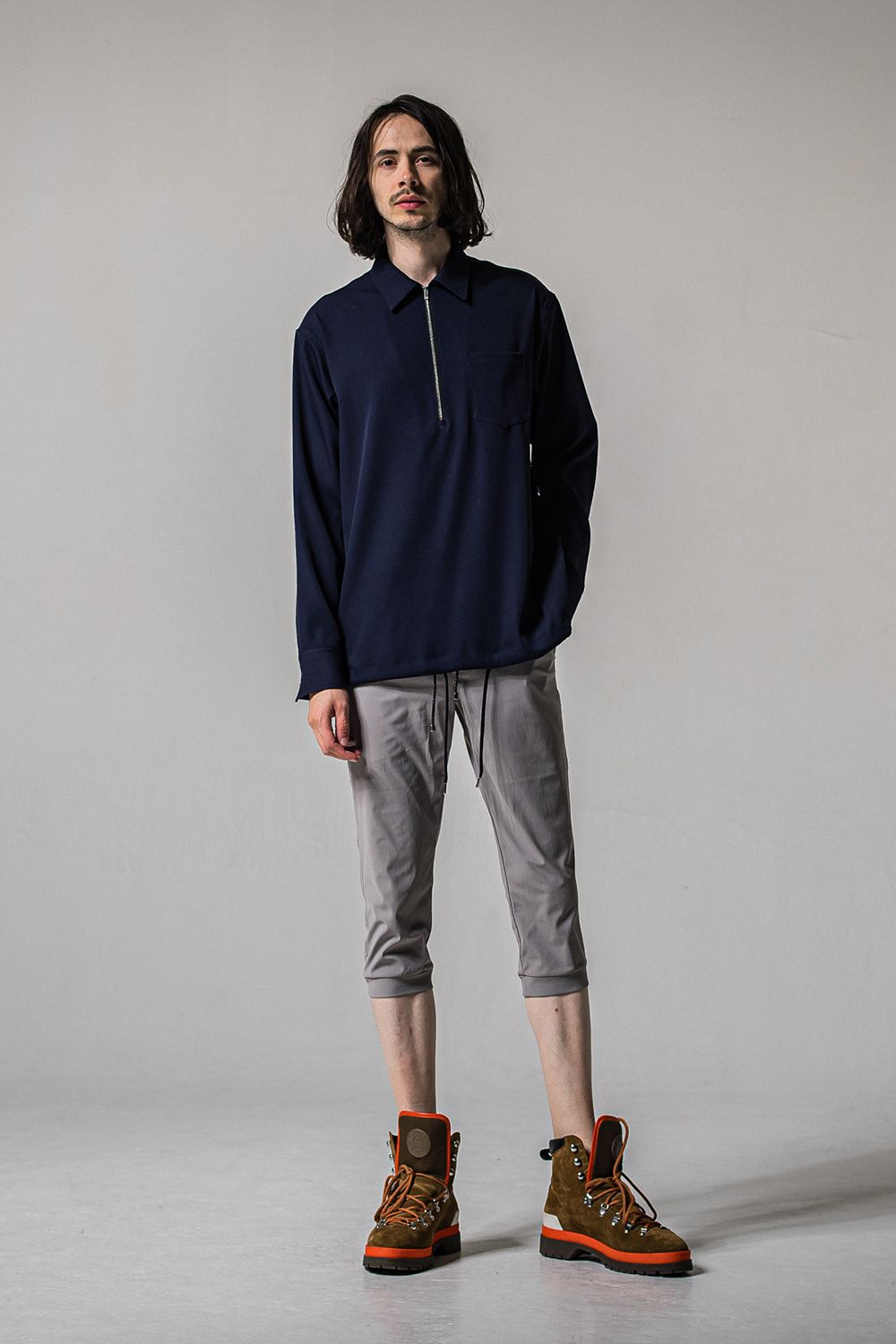 PULLOVER SATIN SHIRT / プルオーバー サテン シャツ