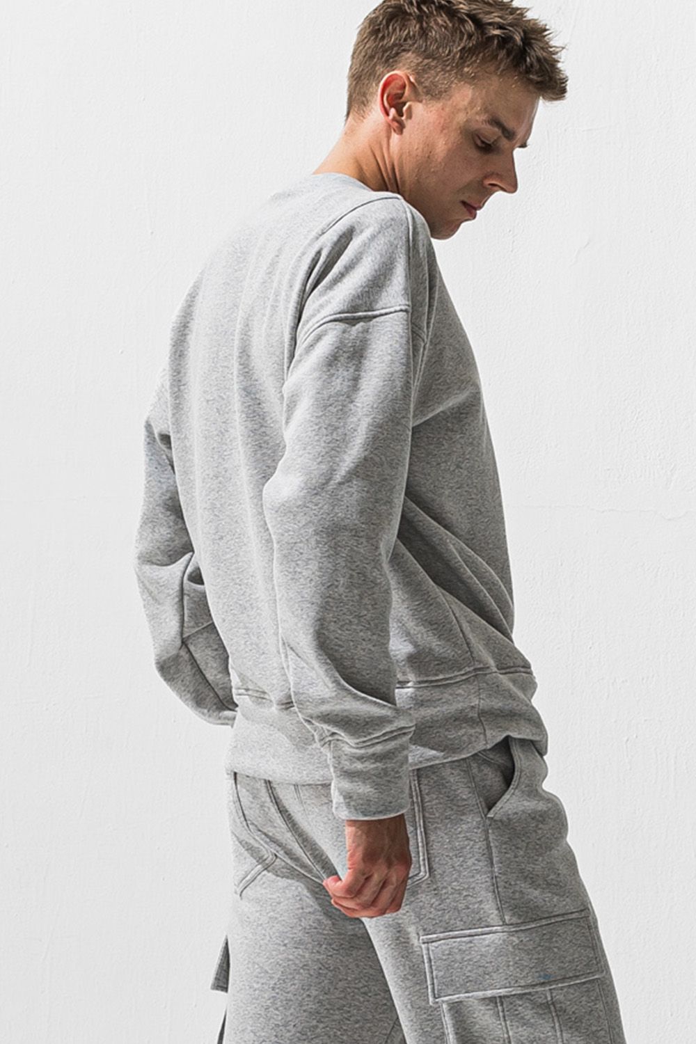 RC velours fleece drop trainer / RCロゴ 裏起毛 ベロア フリース ドロップショルダー ルーズトレーナー