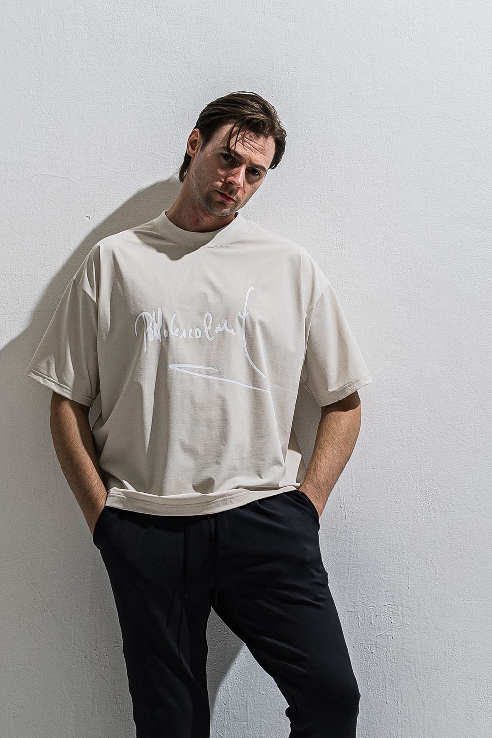 PB sign overnylon T / ナイロン オーバーサイズTシャツ