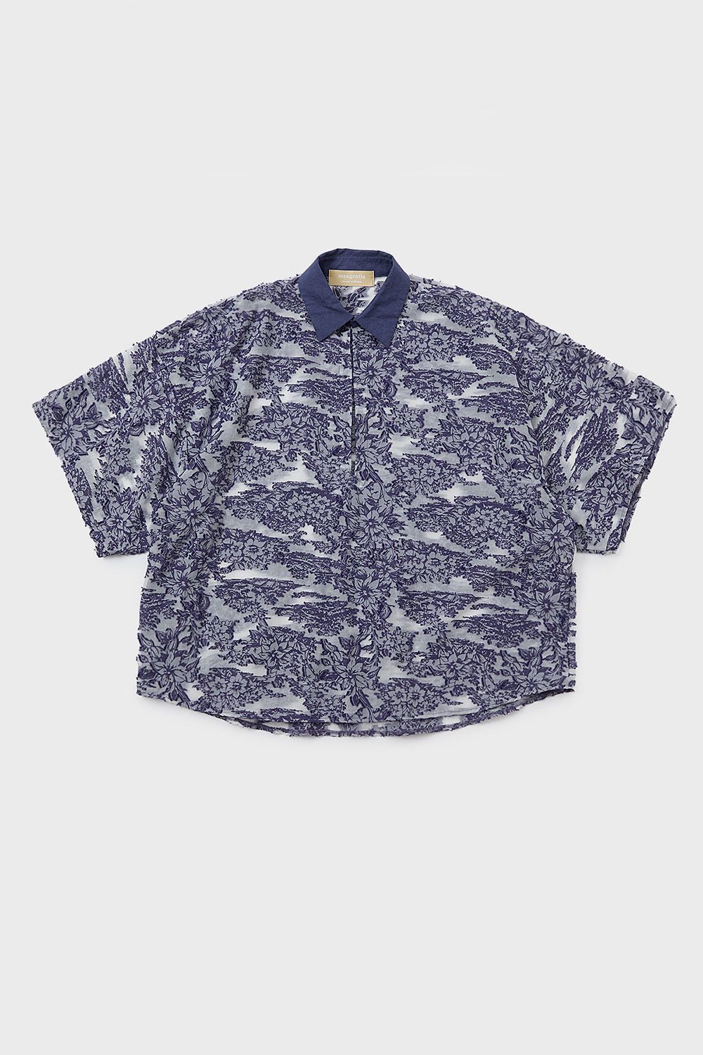 Cut jacquard P/O shirt / カットジャガード プルオーバー シャツ