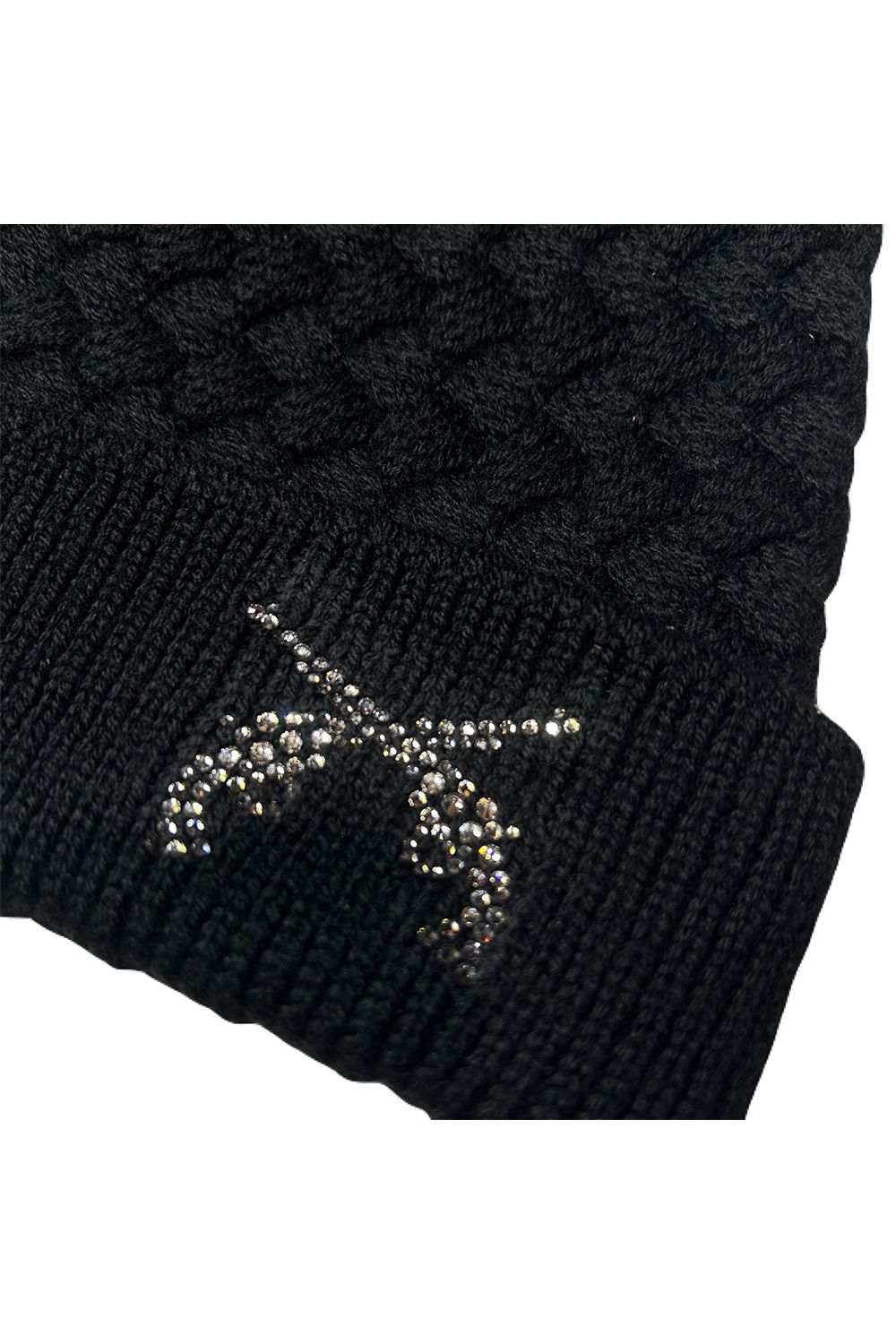 FAR BASKET KNIT CAP CROSSGUN CRYSTAL / ファー バスケット ニットキャップ クロスガン クリスタル