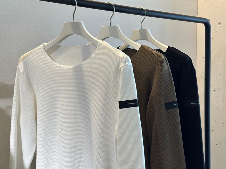 細身のシルエットでベーシックに使いやすく大人気のST COTTON waffle Thermal / RESOUND CLOTHING が久しぶりに入荷しました！！