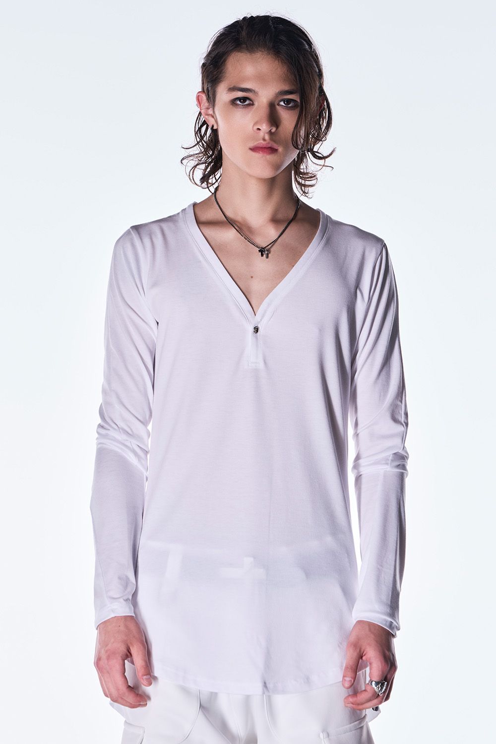 BEA TENJIKU Henry Neck T-shirt / ベア天竺 ヘンリーネック Tシャツ