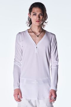 BEA TENJIKU Henry Neck T-shirt / ベア天竺 ヘンリーネック Tシャツ