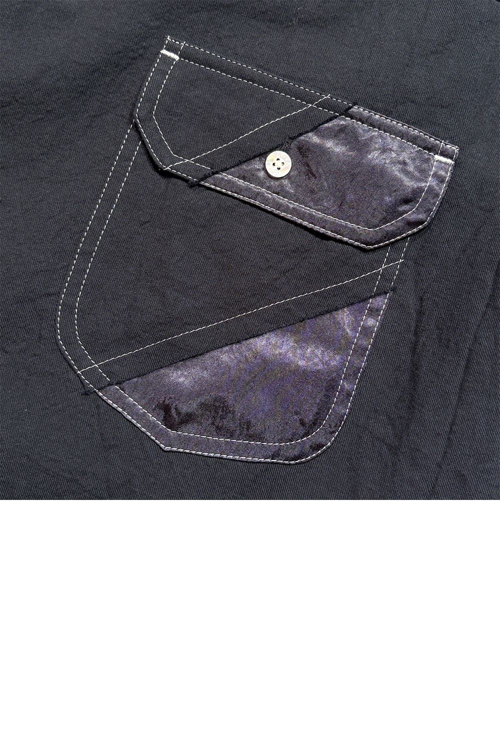 CO/W VIYELLA SHIRT / コットン ビエラ ショートスリーブ オープンカラーシャツ