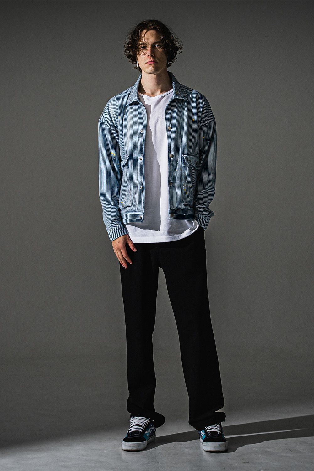 CHRIS EASY WIDE TUCK PANTS / ブリスターニット クリス イージー ワイドパンツ