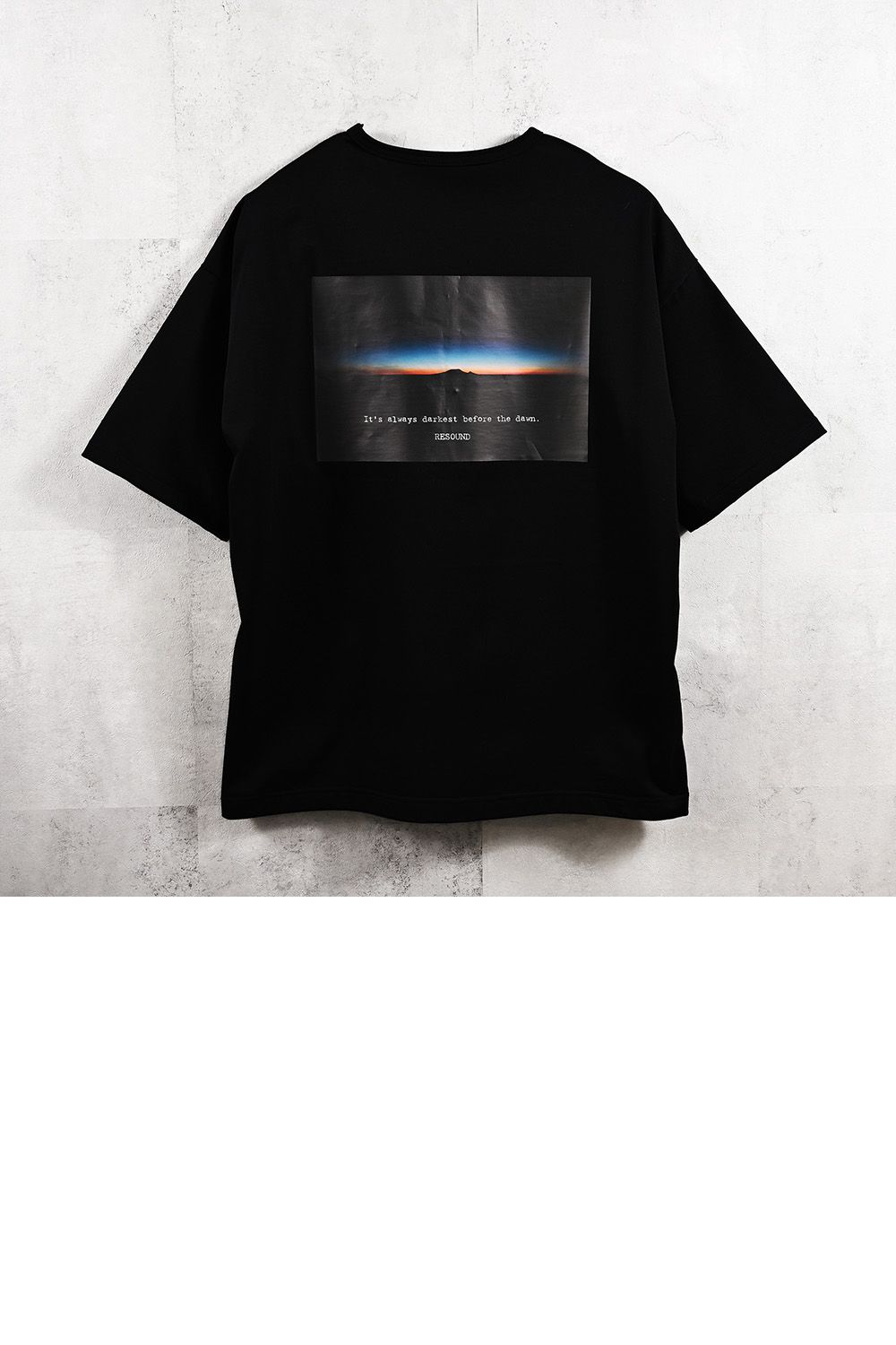YOAKE PHOTO OVER TEE /  クルー オーバーサイズ Tシャツ