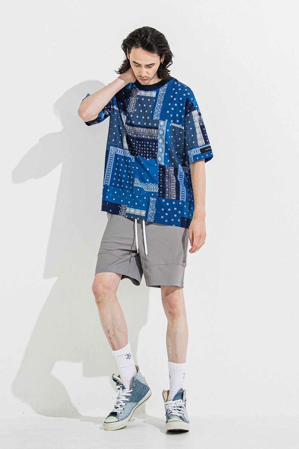 BANDANA OVER TEE / バンダナ オーバーサイズ Tシャツ