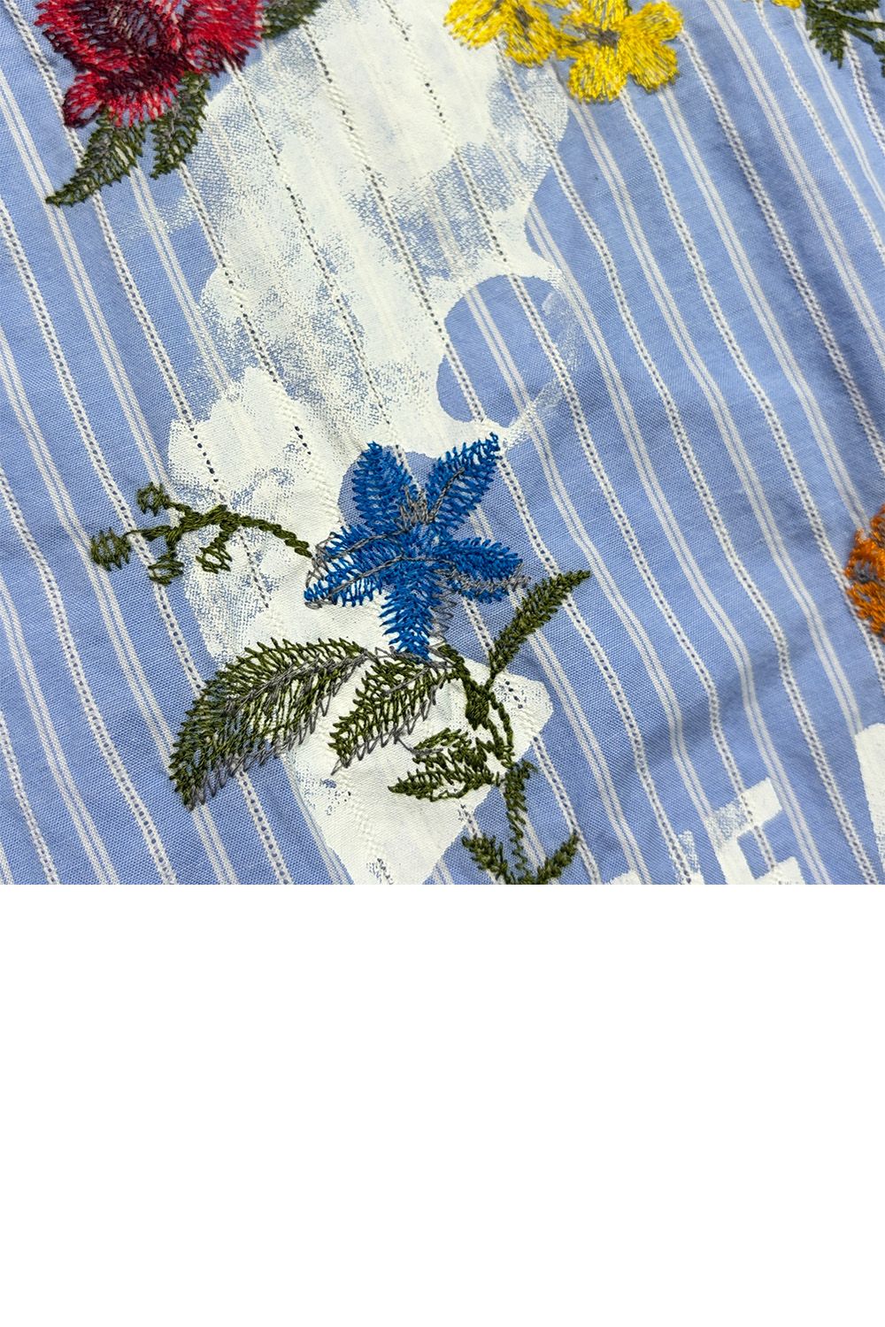 STRIPES SHIRT FLOWER / ストライプ シャツ フラワー
