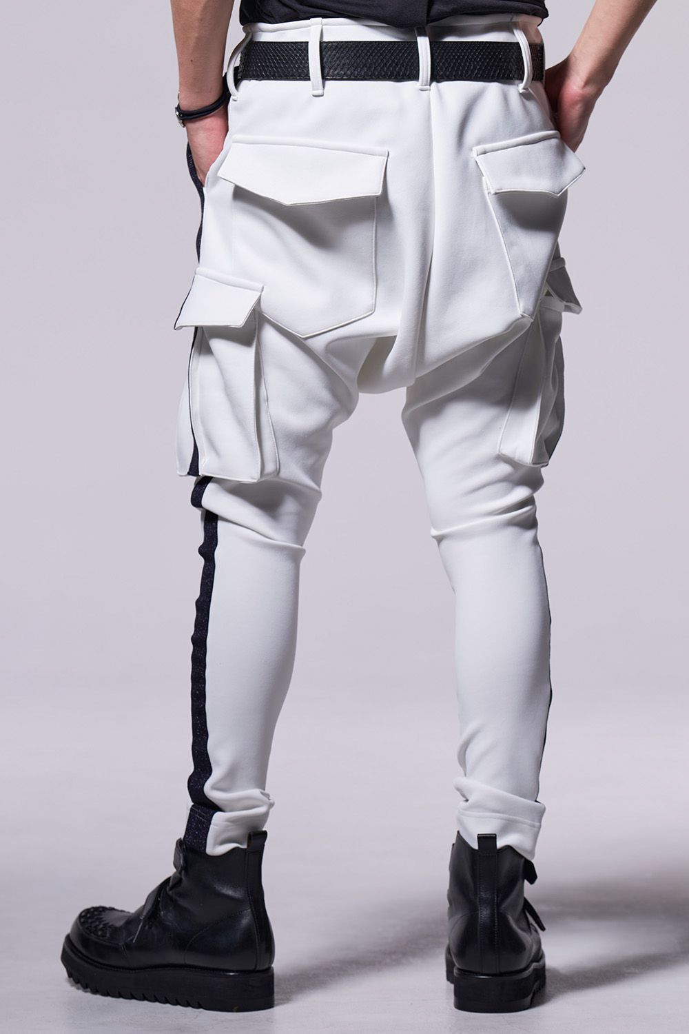 Knit Jersey Line Sarrouel Pants / ニット ジャージ ライン サルエル パンツ