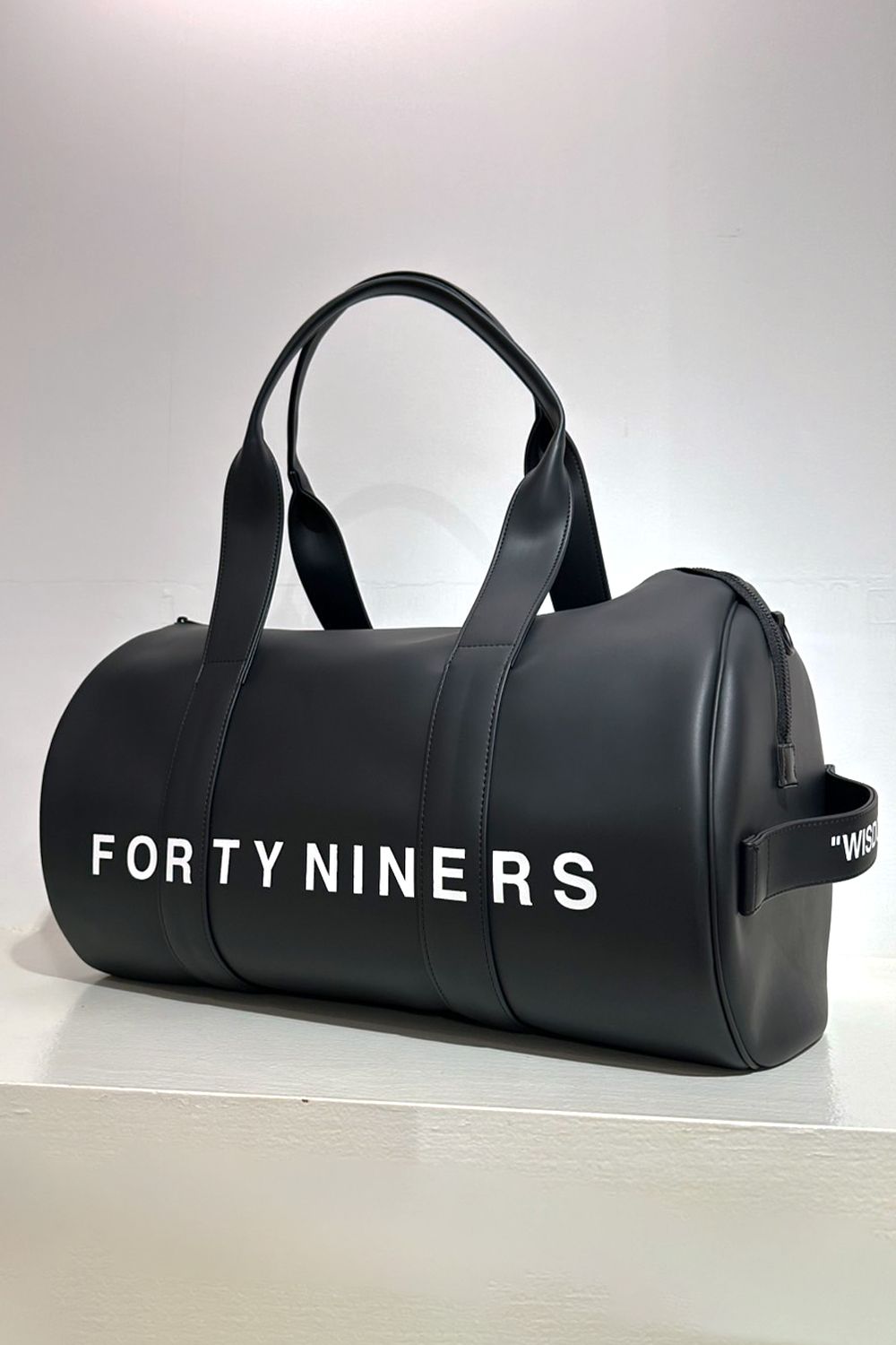 LEATHER BOSTON BAG / シンセティックレザー ボストンバッグ